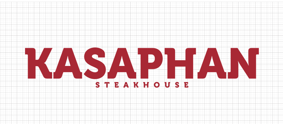 KASAPHAN STEAKHOUSE — marka kimliği logo