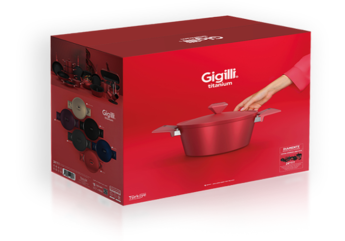 Gigilli ambalaj tasarımı — Titanium kırmızı kutu