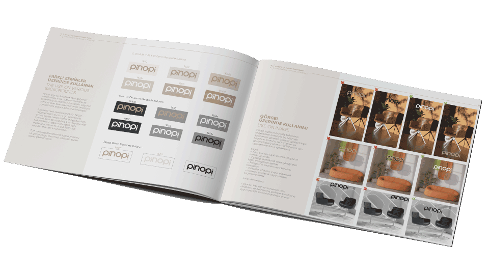 Pinopi brand book — açık kitap