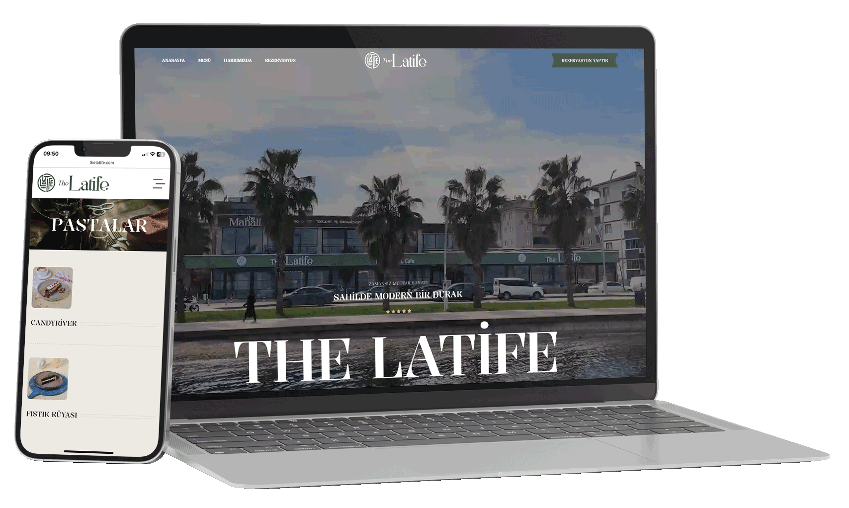 The Latife responsive web sitesi