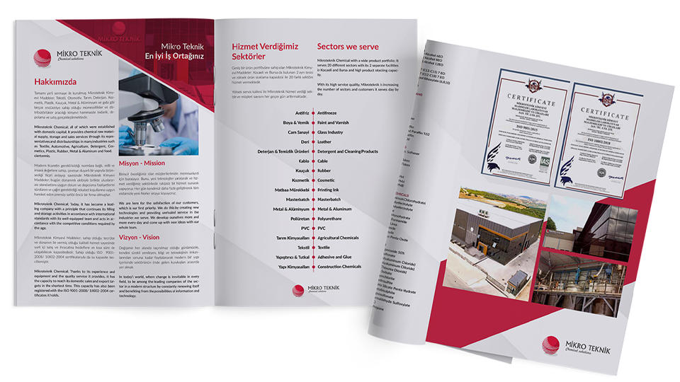 Mikro Teknik Türkçe ve İngilizce kurumsal katalog